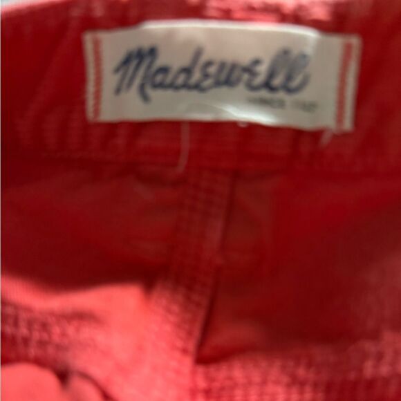 Madewell Poppy Red Corderoy Pants - Picture 3 of 6